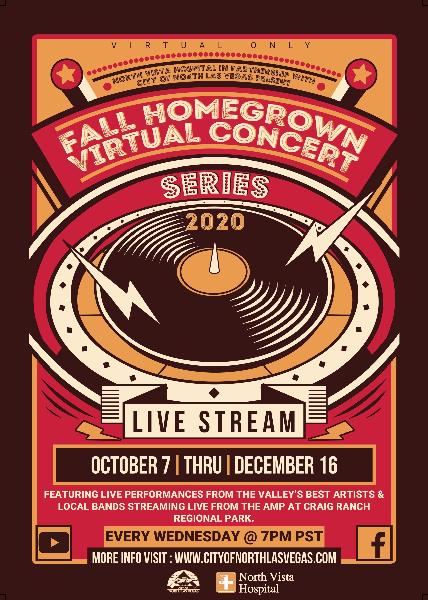 2020 Fall Homegrown Virtual Concert Series plays every Wednesday night through Dec. 16